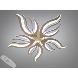 Стельова LED люстра 150 Вт хром з пультом до 25 м2 Diasha 2527/5GLED3colordimmer
