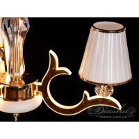 Люстра в спальню золотая 15W Diasha 8329/3G3000K
