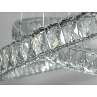 Хрустальная светодиодная люстра 75 Вт, хром Diasha 7206-9A/750+580HR