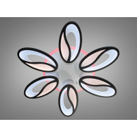 Потолочная светодиодная led люстра с пультом и подсветкой Diasha 8090/6BK LED 3color dimmer