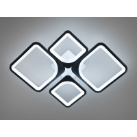 LED люстра смарт Серія 8060 чорна 60 Вт з пультом Diasha 8060/2+2BK
