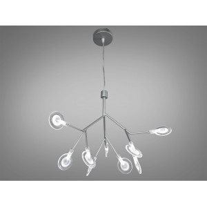 Люстра підвісна Diasha Світлячок хром сатин 9 ламп Diasha 887-9CSL