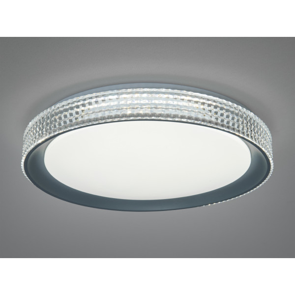 Люстра LED Diasha 46Вт біла сіра 8м² Diasha 862D/400GR