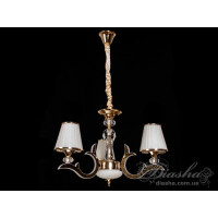 Люстра в спальню золотая 15W Diasha 8329/3G3000K
