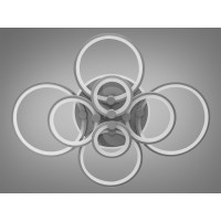 Світлодіодна люстра Diasha 8022-8GRLED3COLDIM сіра з пультом 175W Diasha 8022/8GRLED3colordimmer