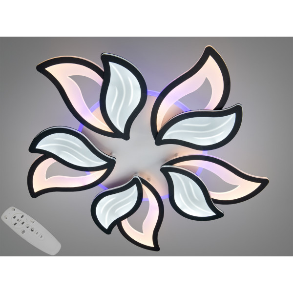 Стельова LED люстра Diasha пелюстки біла 78W Diasha 9033/5BKLED3colordimmer Стельова LED люстра Diasha пелюстки біла 78W Diasha 9033/5BKLED3colordimmer