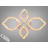 Стельова LED люстра біла 55 Вт пульт димер Diasha 2599/2+2WHLED3colordimmer Стельова LED люстра біла 55 Вт пульт димер Diasha 2599/2+2WHLED3colordimmer