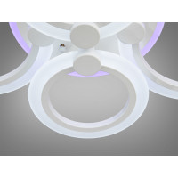 Люстра стельова Diasha 8022 біла 4 кільця 60Вт Diasha A8022/4WHLED3colordimmer