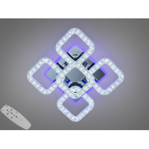 Стельова світлодіодна люстра з пультом, підсвіткою, 65W, золото Diasha S2205/4+1HRLED3colordimmer