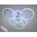 Люстра стельова LED Diasha біла 6 кілець 74W димер Diasha AD8180/3+3HRLED3colordimmer