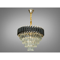 Современная хрустальная люстра для зала спальни гостиной Diasha 201202/500BK+S-gold