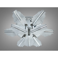 LED люстра хром пульт димер 95 Вт 9 елементів Diasha S25106/6+3HRLED3colordimmer