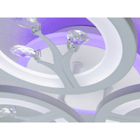 Люстра стельова LED Diasha біла 50W пульт Diasha 8135/3WHLED3colordimmer