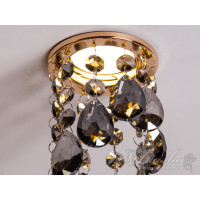 Точковий світильник із кришталевими підвісками Diasha 6019DGD-SM