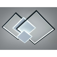 Світлодіодна люстра стельова Diasha MX2250-2WH+BK білий чорний геометричний дизайн акрил Diasha MX2250/2WH+BK