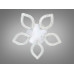 Стельова LED люстра біла 52W пульт димер 5 пелюсток Diasha S2599/5WHLED3colordimmer
