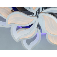 Стельова люстра з пультом, димером і LED підсвічуванням, 165W, хром Diasha 9033/6+3HRLED3colordimmer