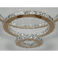 Подвесная светодиодная люстра 66 Вт Diasha 7201-8W/580+400+200G