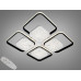Люстра стельова Diasha LED біла чорна 130W димер Diasha 9099/4+4BK