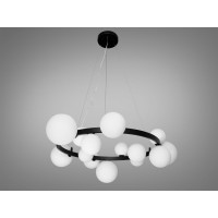 Люстра в стилі Loft - "Бульбашки" на 15 ламп Diasha 1082-15BK+WH