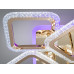 Стельова LED люстра з диммером та підсвічуванням 90W Diasha AS8170/4+4GLED3colordimmer