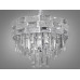 Унікальна новинка, кришталева люстра овальної форми на 12 ламп, хром Diasha 9085-900x350CH