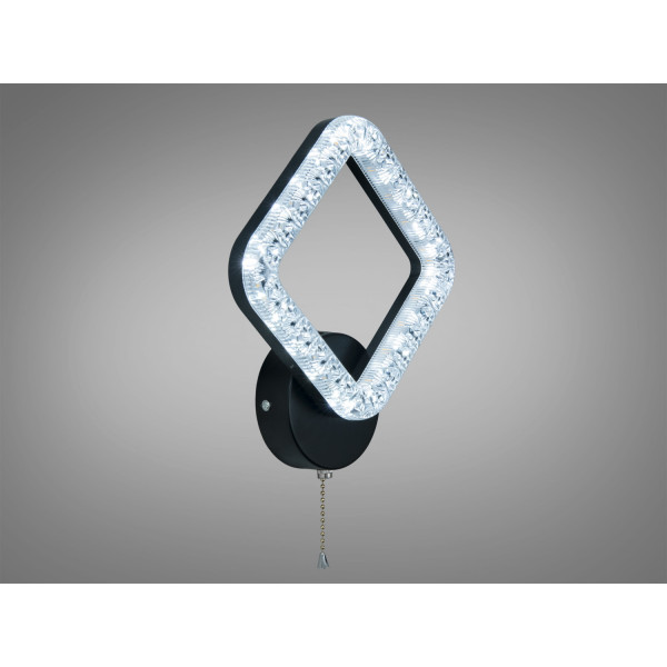 Настінне приліжкове LED бра 17 Вт чорне CCT Diasha MX4771/1BK