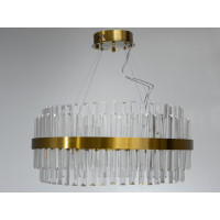 Чаруюча кришталева світлодіодна люстра для вітальні, 150 Вт, бронза Diasha 840/600BR