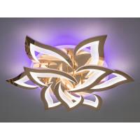 Сучасна декоративна люстра під стелю led з пультом, 115W, золото Diasha 8146/6+3GLED3colordimmer