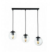 Люстра подвесная на три лампы в стиле лофт Levistella 756PR150F-3 BK+CL (500) Люстра подвесная на три лампы в стиле лофт Levistella 756PR150F-3 BK+CL (500)