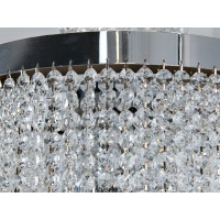 Кришталева люстра LED 376 золотиста з двома рівнями підвісок Diasha 376-400CH