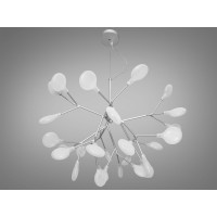 Декоративная люстра в спальню 27 лампочки, хром Diasha HXD8048/27CH