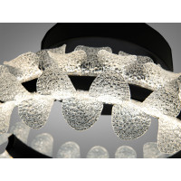 Стельова LED люстра чорна 40W з пультом 7м2 Diasha 2511/400BK