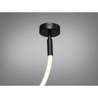 Світлодіодна підвісна люстра Мотузка, 17W, черная люстра Diasha 9610-1500BK