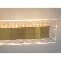 Настінний LED бра-планка 28 Вт чорний скло Diasha 8115-C/600BR