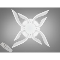 Стельова led люстра кільця з пультом, диммером, підсвіткою, 40W, біла Diasha 2481/4+4WHLED3colordimmer Стельова led люстра кільця з пультом, диммером, підсвіткою, 40W, біла Diasha 2481/4+4WHLED3colordimmer