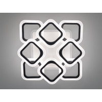 Cветодиодная люстра потолочная с пультом Diasha AS8060/4+4BK LED 3color dimmer 