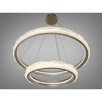 Кришталева світлодіодна люстра-підвіс, 60W Diasha 583-800+500G