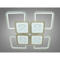 Светодиодная люстра светильник с пультом и подсветкой Diasha MX2805/4+4WH