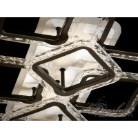 Люстра потолочная светодиодная LED с пультом Diasha QX2517/6+2S BK LED 3color dimmer 