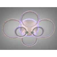 Стельова люстра з диммером та LED підсвічуванням, 125W Diasha A8180/6WHLED3colordimmer