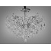 Шикарна кришталева люстра на 5 ламп, срібного кольору Diasha 9237/5HR