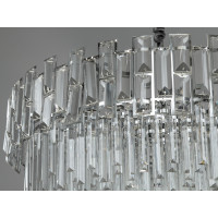 Підвісна кришталева люстра Diasha 830 800 хром 16 ламп E14 каскад Diasha 830/800CH