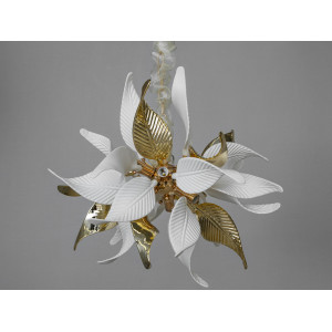 Оригінальна підвісна люстра з фарфоровими елементами, 9 ламп, золото Diasha 7209-9PGD