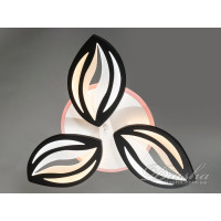LED люстра потолочная с диммерным пультом и подсветкой Diasha 8092/3BK LED 3color dimmer