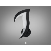 Оригінальний світлодіодний настінний світильник, 12 Вт, чорний Diasha 8146/1BK