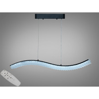Світлодіодна люстра Diasha LED чорна 55Вт пульт Diasha MD2509/1000BK