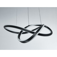 Підвісна LED люстра завитки 125 Вт коричнева Diasha MX78096/1BK