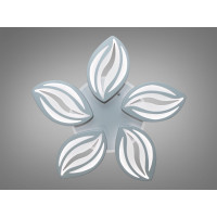 Стельова LED люстра з димером 75W сіра 5 модулів Diasha 8092/5GRLED3colordimmer