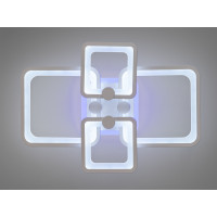 Плоска світлодіодна люстра з пультом, диммером, підсвіткою, 76W Diasha 8208/4WHLED3colordimmer